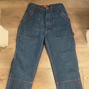 Big Bud Press Carpenter Jeans in Dark Wash Denim, Like New